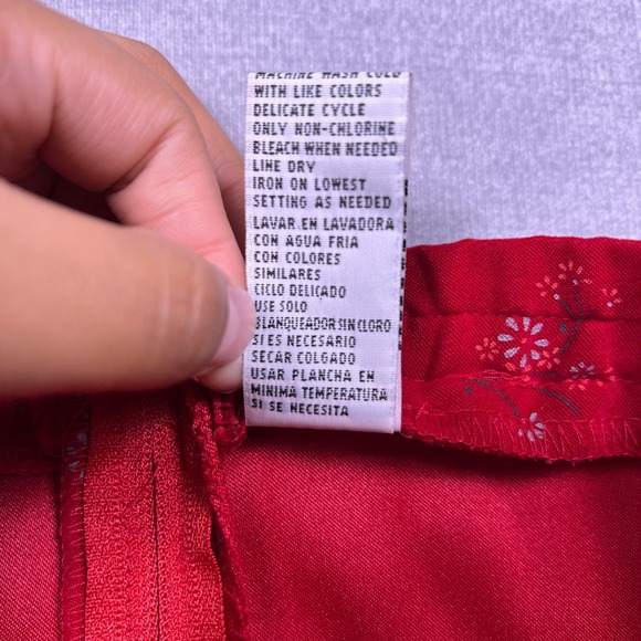 Vintage Harbor Dress Petite Red Floral Blazer‎ & Skirt Set Size 12P - Picture 9 of 11